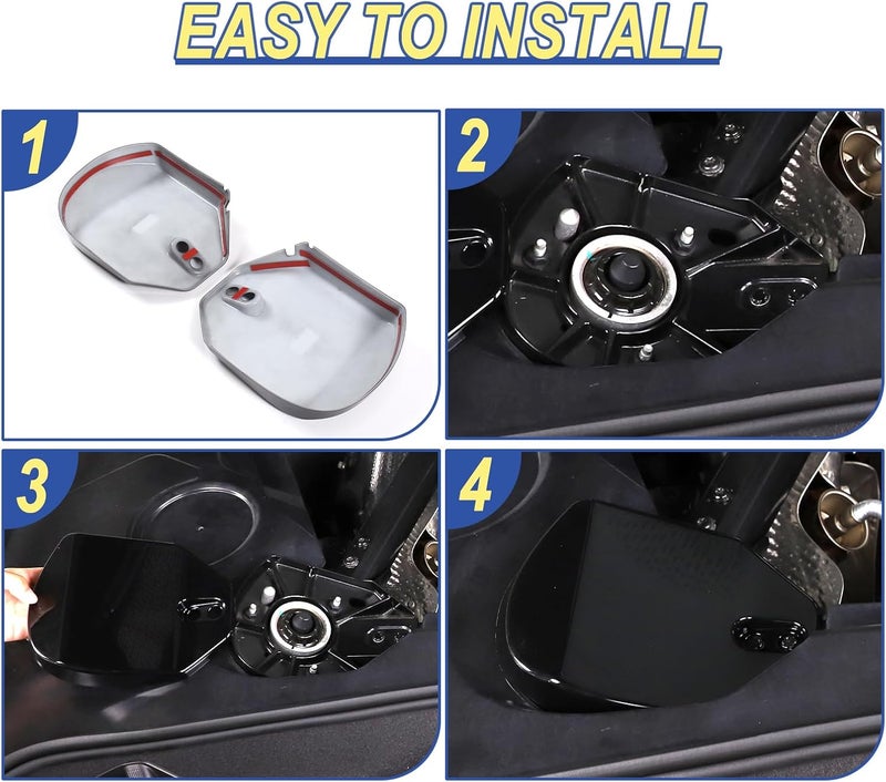 CHEAYAR Rear Strut Tower Covers Compatible with Chevrolet Corvette C8 2020-2023, ABS Plastic Engine Bay Shock Protection Panel Cover Trim, 2pcs C8 Accessories (Glossy Black) - Image 5